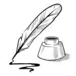 writers tool where writing with a quill pen makes you think, are you my sponsor? quill-pen